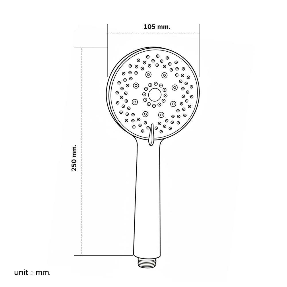 ฝักบัวสายอ่อน 5 ระดับ DMG GL-3729