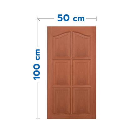 หน้าต่างไม้เนื้อแข็ง VK VK352 6 ฟัก (ปีกนก) 50x100 ซม. สีธรรมชาติ