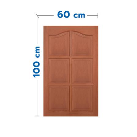 หน้าต่างไม้เนื้อแข็ง VK VK352 6 ฟัก (ปีกนก) 60x100 ซม. สีธรรมชาติ_0