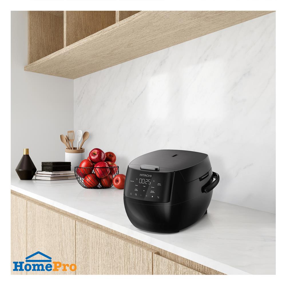 หม้อหุงข้าว DIGITAL HITACHI RZ-R10XP สีดำ 1 ลิตร