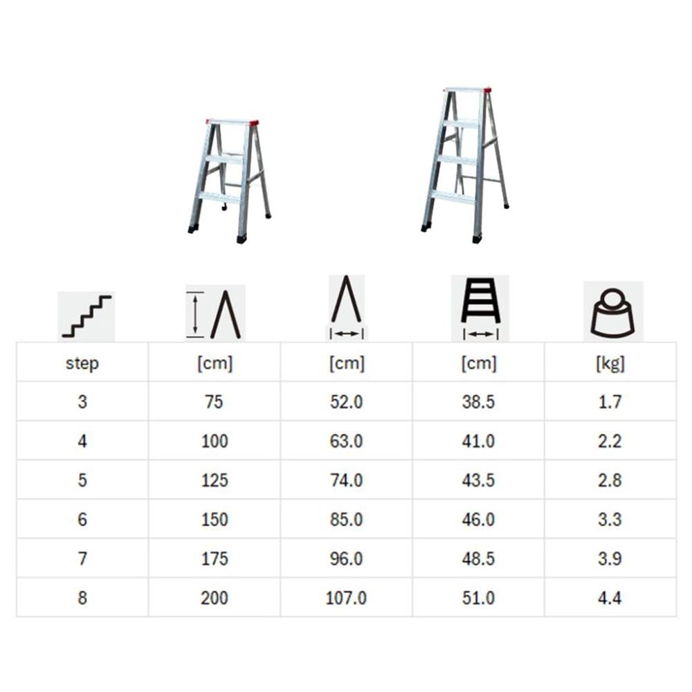 บันไดอะลูมิเนียมทรง A BARCO 6 ขั้น 1.5 ม.