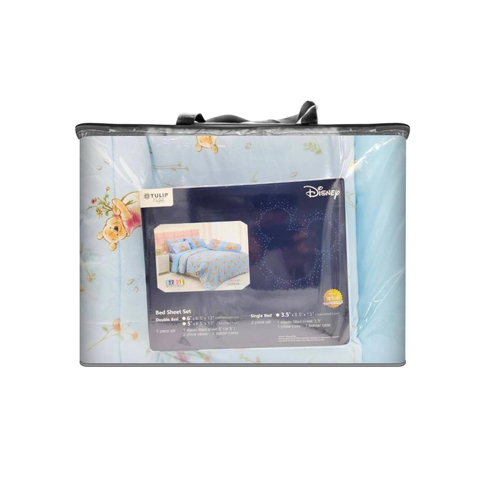 ชุดผ้าปูที่นอน 6 ฟุต (ชุด 6 ชิ้น) TULIP POOH 60255-DLD048