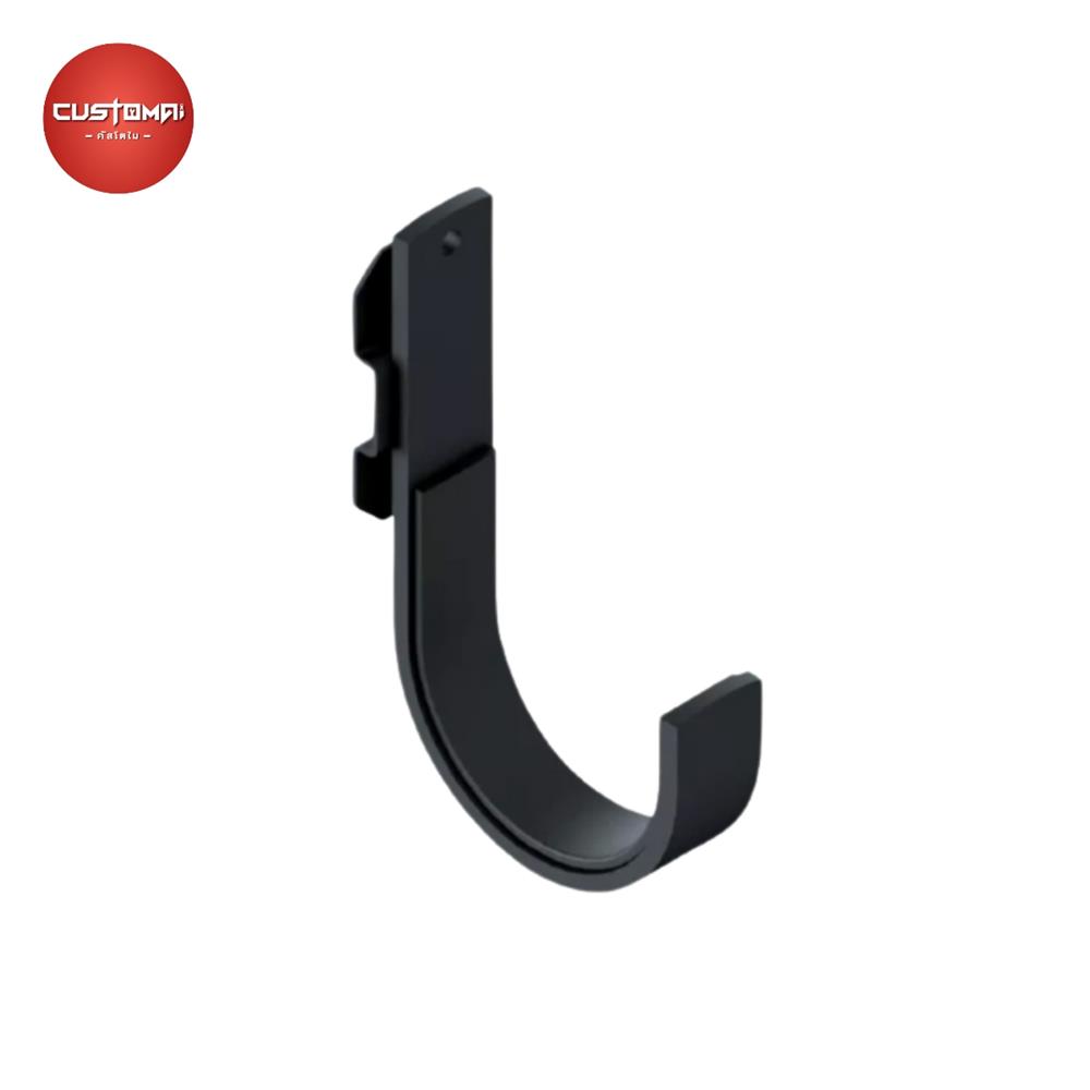ตะขอแขวนเหล็กตัว J CUSTOMAI สีดำ (1 คู่)_1