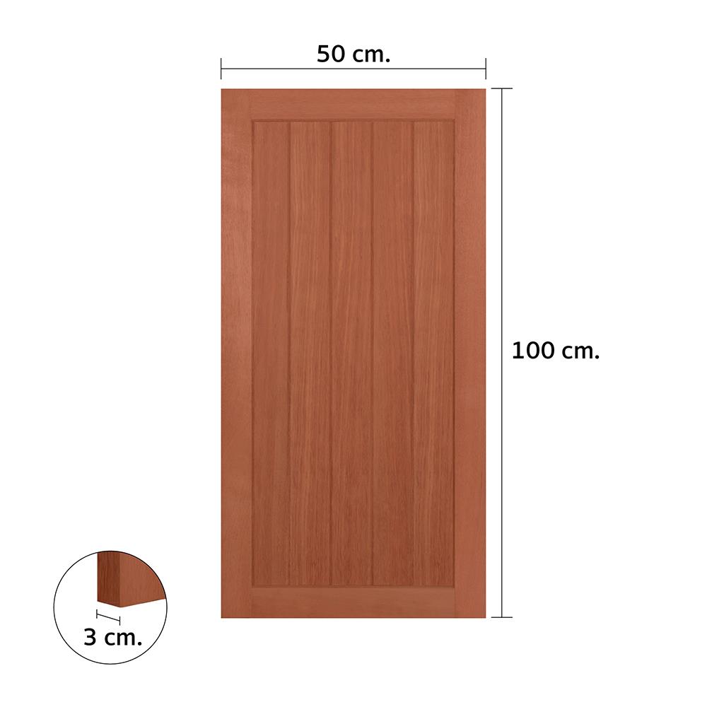 หน้าต่างไม้เนื้อแข็ง VK VK334 สายฝน 50x100 ซม. สีธรรมชาติ