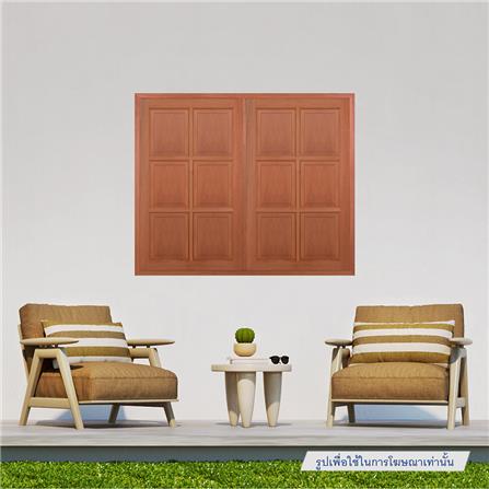 หน้าต่างไม้เนื้อแข็ง VK VK362 6 ฟัก 60x100 ซม. สีธรรมชาติ_2