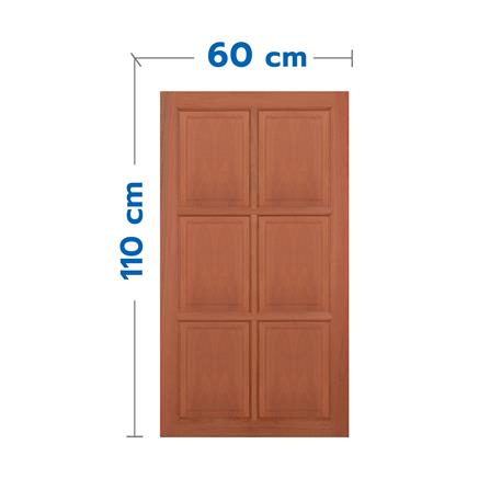 หน้าต่างไม้เนื้อแข็ง VK VK362 6 ฟัก 60x110 ซม. สีธรรมชาติ_0