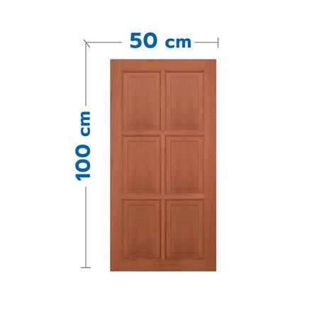 หน้าต่างไม้เนื้อแข็ง VK VK362 6 ฟัก 50x100 ซม. สีธรรมชาติ