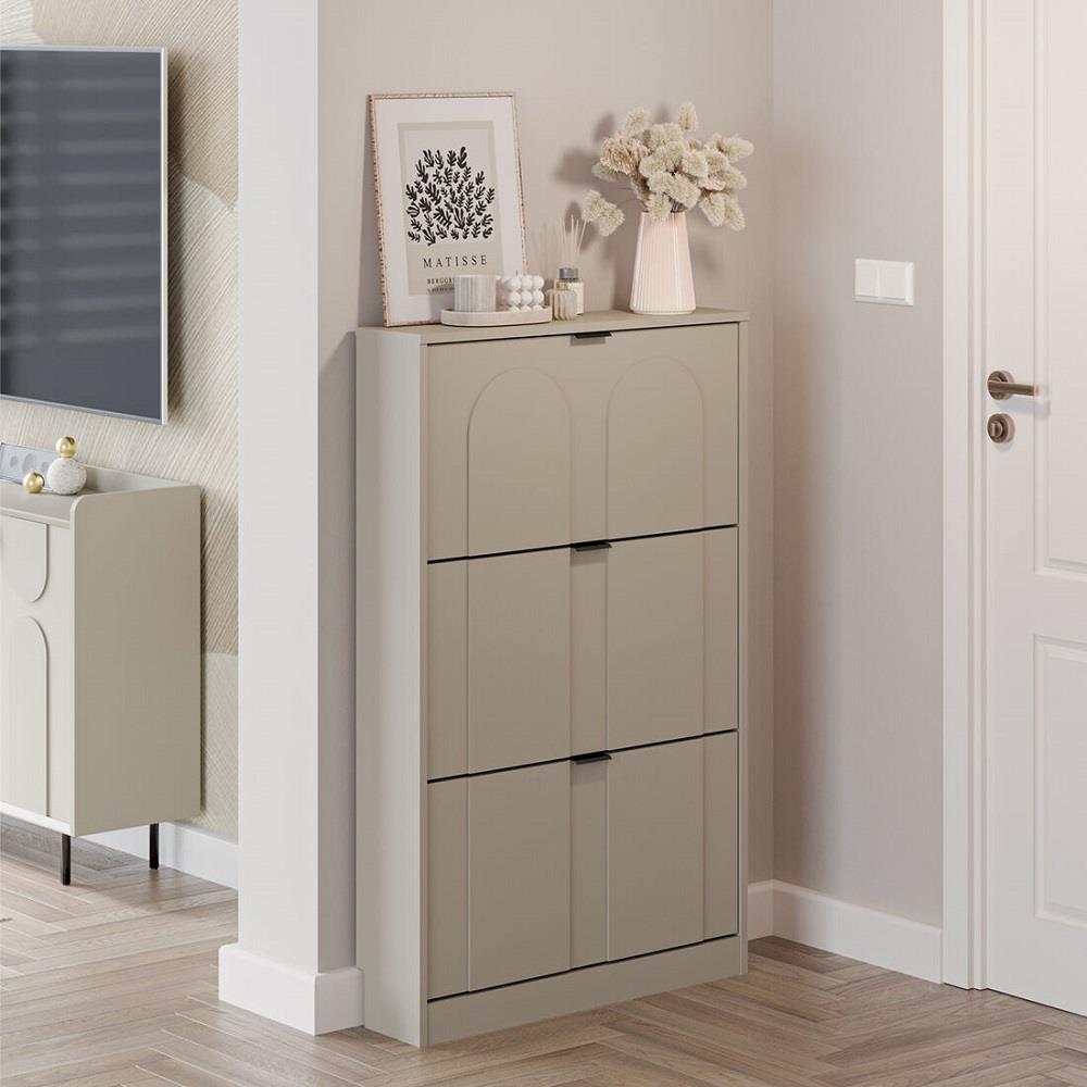 ตู้วางรองเท้า SB FURNITURE LUNETTA 19242245 76 ซม. สีครีม