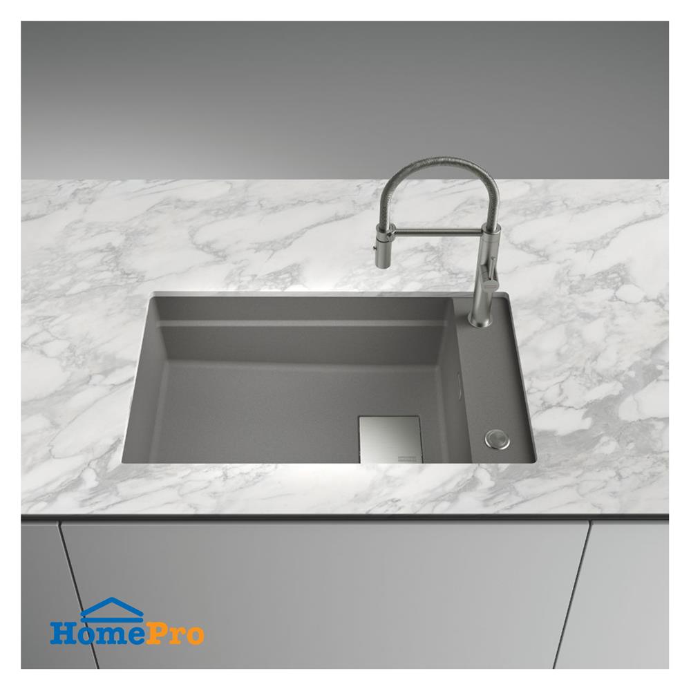 ซิงค์ฝัง 1 หลุม FRANKE KNG 110-62 STONE GREY 76 ซม. สีเทา
