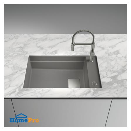 ซิงค์ฝัง 1 หลุม FRANKE KNG 110-62 STONE GREY 76 ซม. สีเทา_2