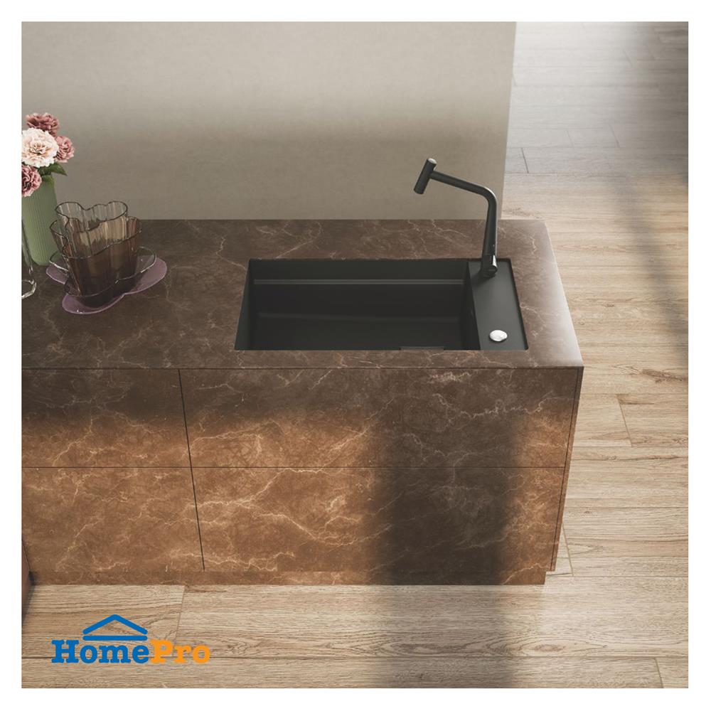 ซิงค์ฝัง 1 หลุม FRANKE KNG 110-62 ONYX 76 ซม. สีดำ