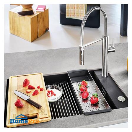 ซิงค์ฝัง 1 หลุม FRANKE KNG 110-62 ONYX 76 ซม. สีดำ_2