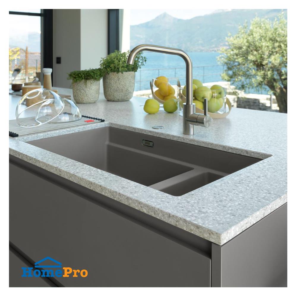 ซิงค์ฝัง 2 หลุม FRANKE KNG 120 STONE GREY 76 ซม. สีเทา