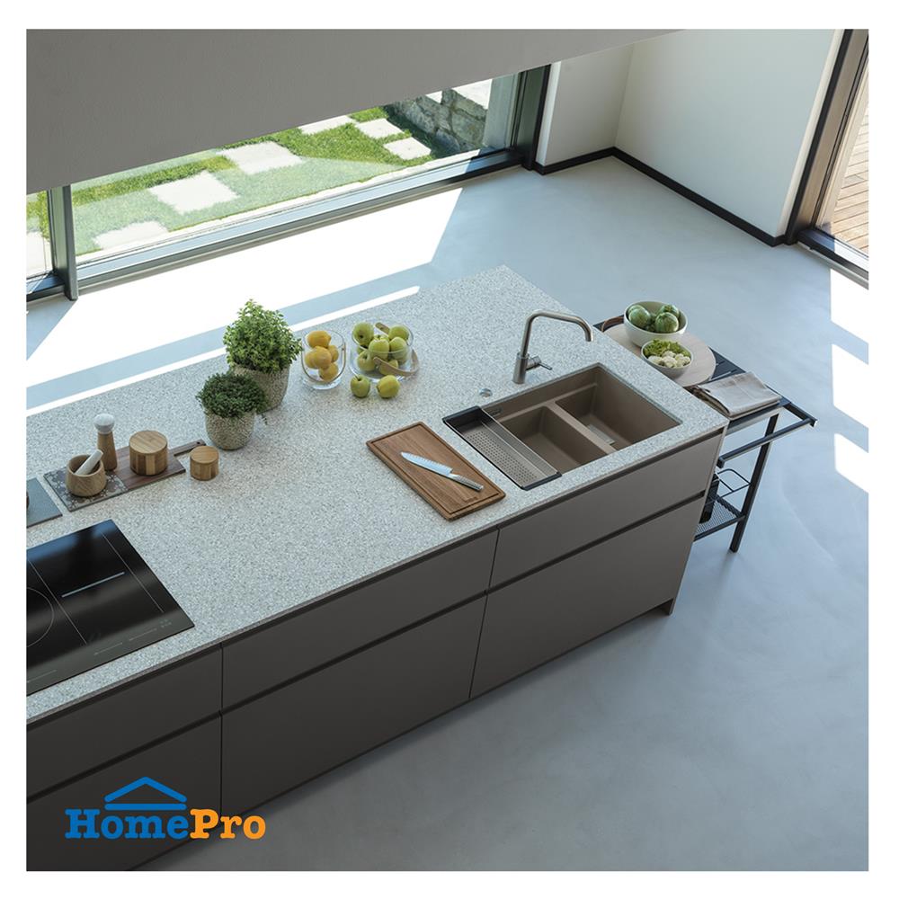 ซิงค์ฝัง 2 หลุม FRANKE KNG 120 OYSTER 76 ซม. สีน้ำตาล