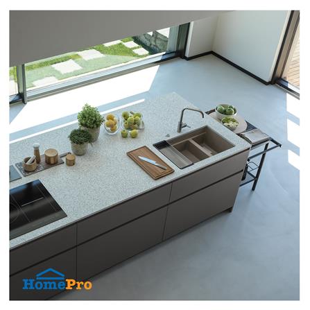 ซิงค์ฝัง 2 หลุม FRANKE KNG 120 OYSTER 76 ซม. สีน้ำตาล_1