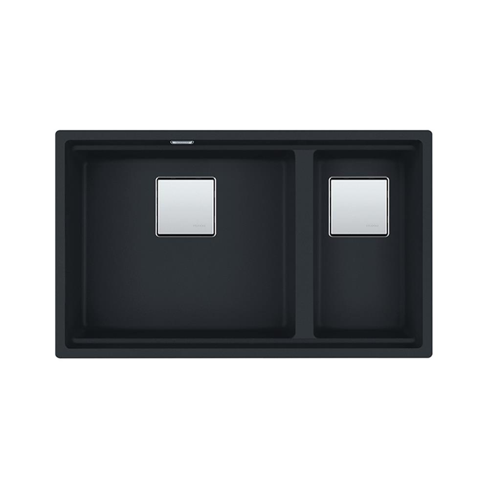 ซิงค์ฝัง 2 หลุม FRANKE KNG 120 MATT BLACK 76 ซม. สีดำ