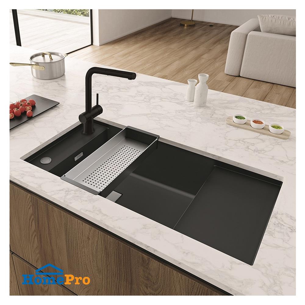 ซิงค์ฝัง 1 หลุม 1 ที่พัก FRANKE FSG 611-88 MATT BLACK 87.7 ซม. สีดำ