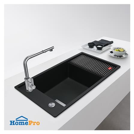 ซิงค์ฝัง 1 หลุม 1 ที่พัก FRANKE FSG 611-88 MATT BLACK 87.7 ซม. สีดำ_1