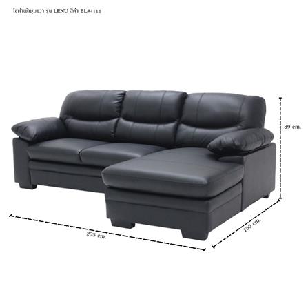 โซฟาเข้ามุมขวา SB FURNITURE LENU 19218120 สีดำ_4