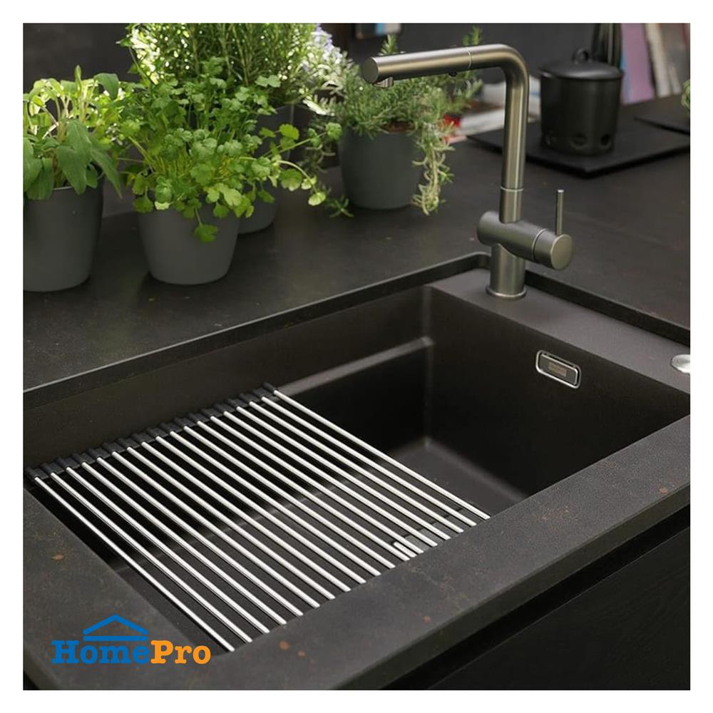 ซิงค์ฝัง 1 หลุม FRANKE KNG 110-62 MATT BLACK 76 ซม. สีดำ