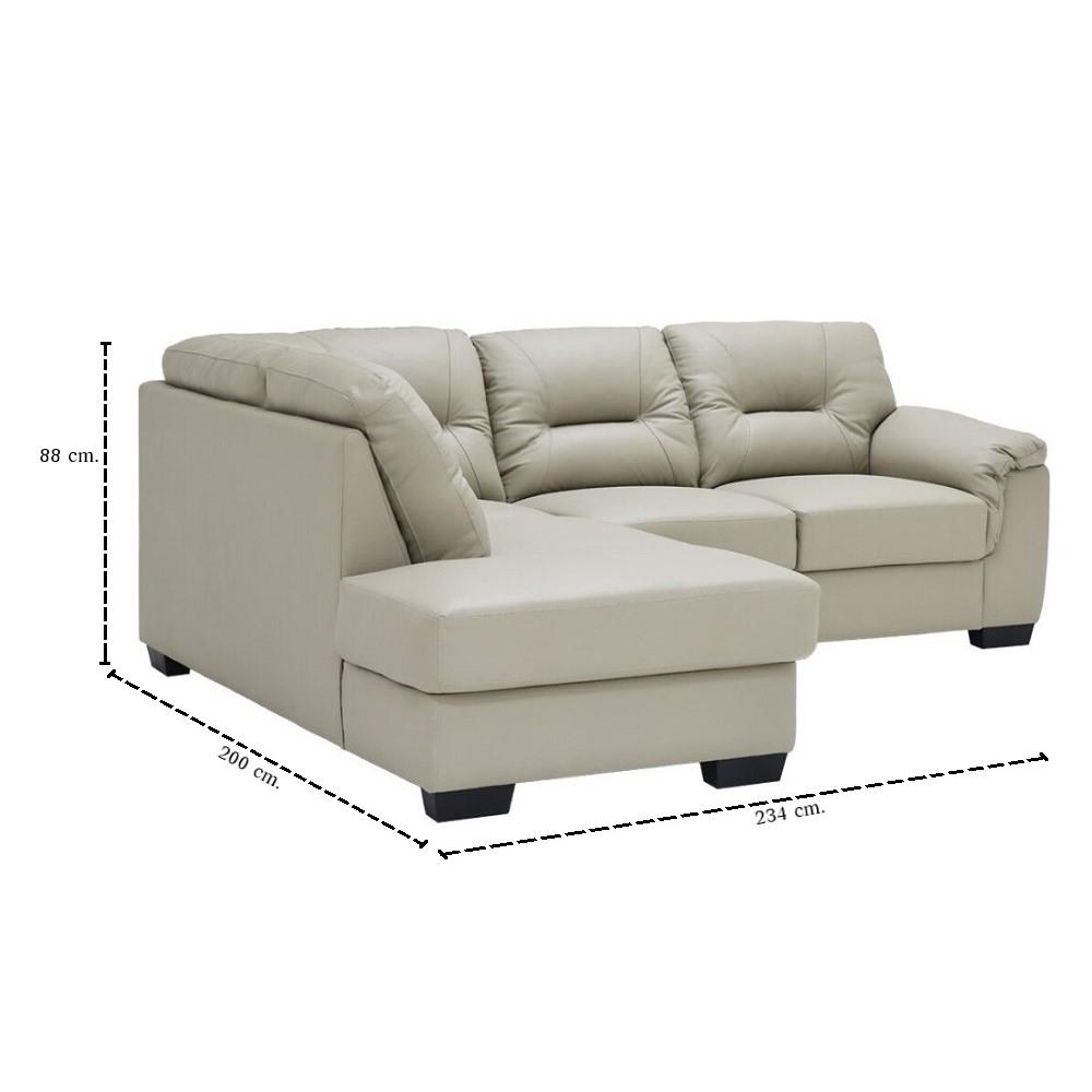 โซฟาเข้ามุมซ้าย SB FURNITURE GENTLE 19243226 สีเทา