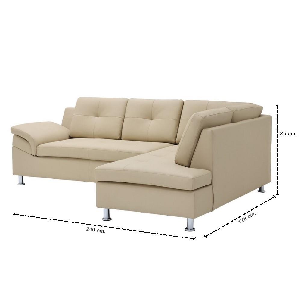 โซฟาเข้ามุมขวา SB FURNITURE RULIO 19243218 สีเบจ