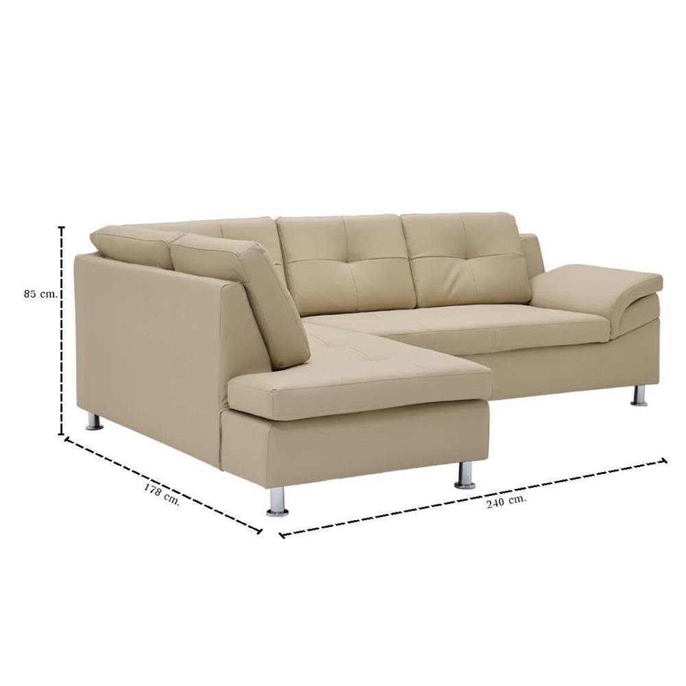 โซฟาเข้ามุมซ้าย SB FURNITURE RULIO 19243219 สีเบจ