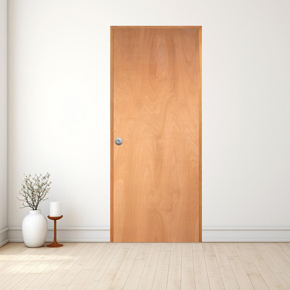 ประตูไม้อัดบานเรียบ ไม่เจาะลูกบิด VK777 80x200 ซม. สีธรรมชาติ