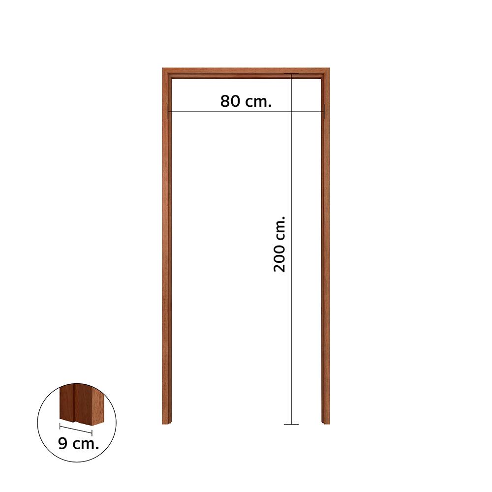 วงกบประตูไม้เต็ง VK SL0124 80x200 ซม. สีธรรมชาติ