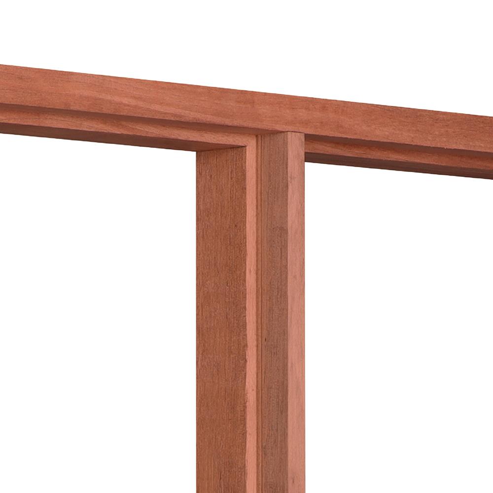 วงกบหน้าต่างไม้เบญจพรรณ 2 ช่อง VK 100x100 ซม. สีธรรมชาติ