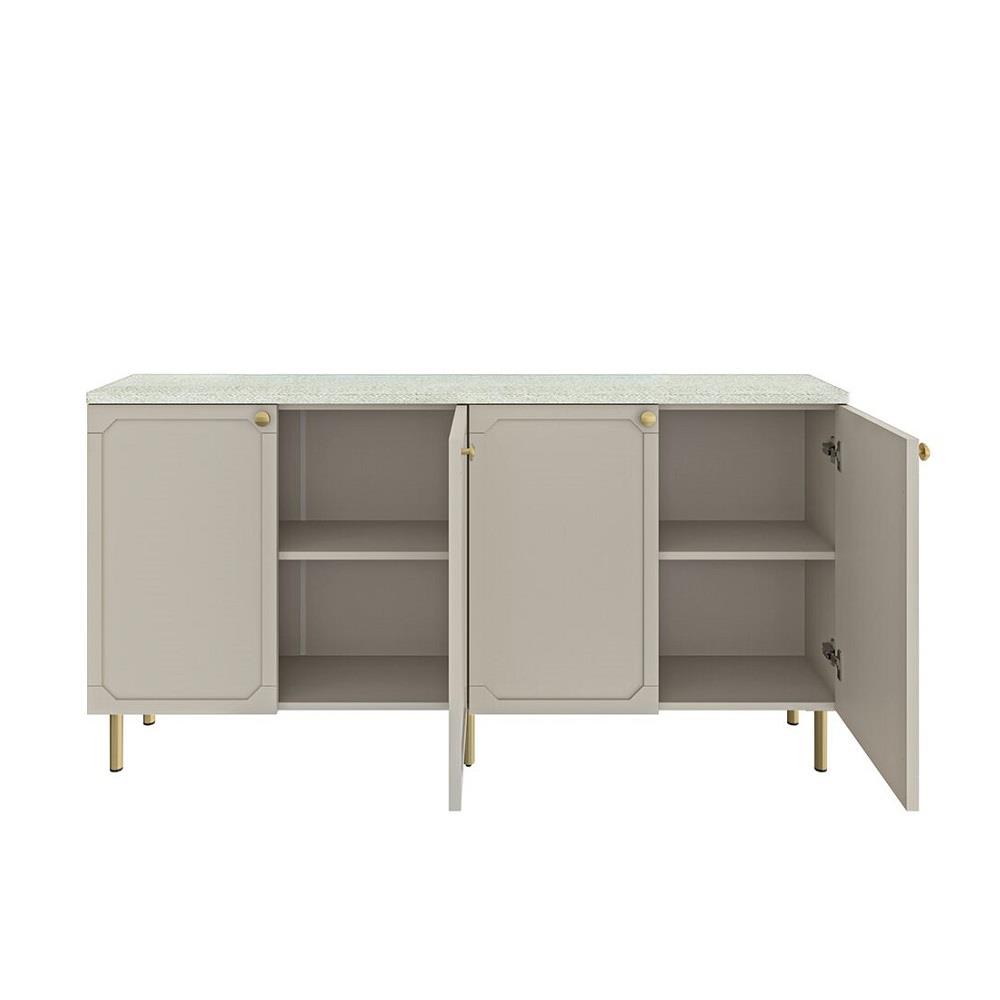 ตู้เตี้ย SB FURNITURE AELINA 19243216 160 ซม. สีครีม