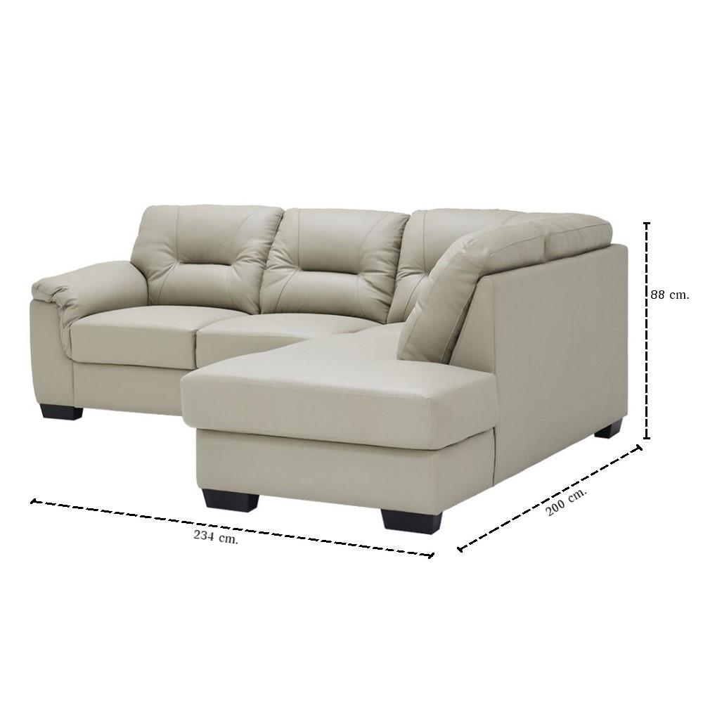 โซฟาเข้ามุมขวา SB FURNITURE GENTLE 19243225 สีเทา