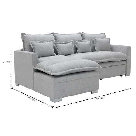 โซฟาเข้ามุมซ้าย SB FURNITURE TALIA PLUS 19236410 สีเทา_6