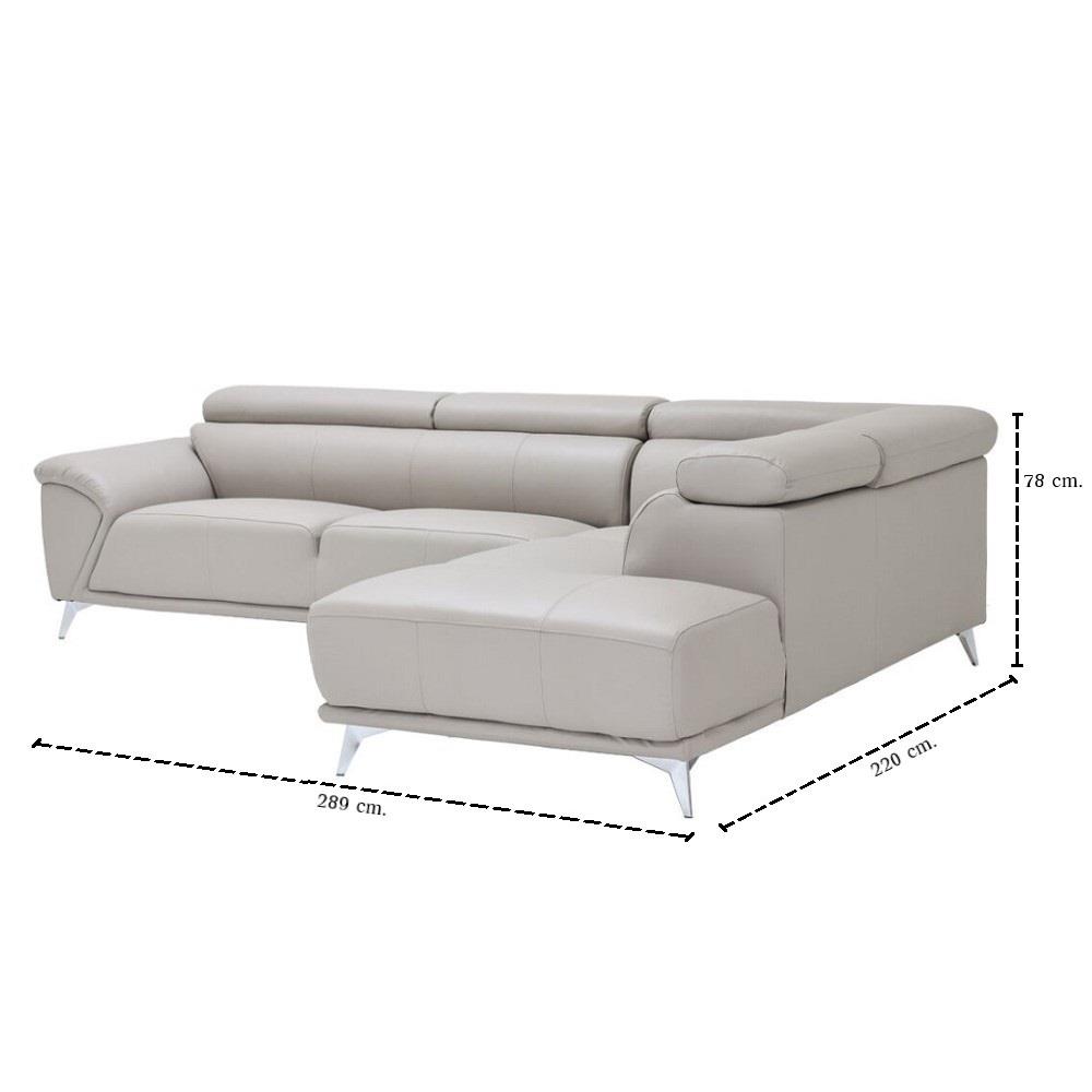 โซฟาเข้ามุมขวา SB FURNITURE GARRETT-PLUS 19243227 สีเทาอ่อน