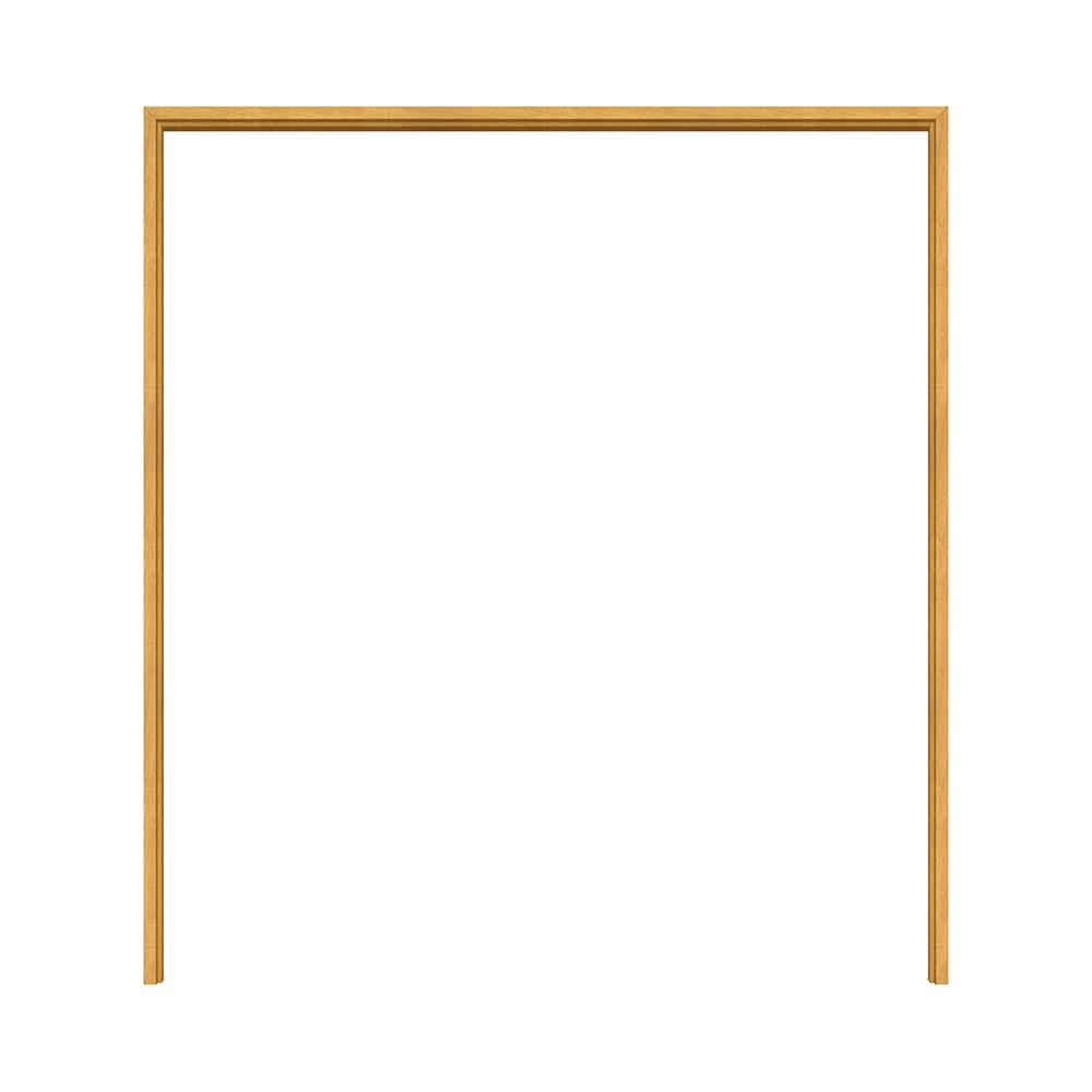 วงกบประตูไม้กาเปอร์บานคู่ VK SL0724 180x200 ซม. สีธรรมชาติ