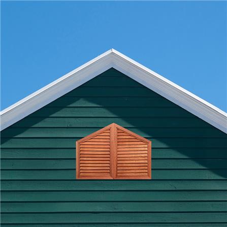 เกล็ดจั่วไม้ระบายอากาศบานคู่ VK 80x60 ซม. สีธรรมชาติ_2