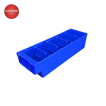 กล่องเครื่องมือใส่อะไหล่ 5 ช่อง CUSTOMAI NO.1034 สีน้ำเงิน