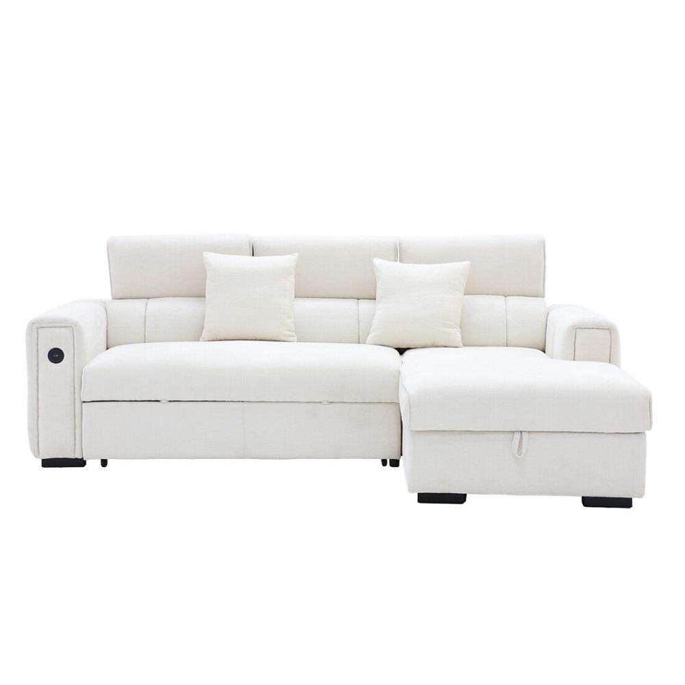 โซฟาเข้ามุมขวา SB FURNITURE CARNELL 19243066 สีขาว