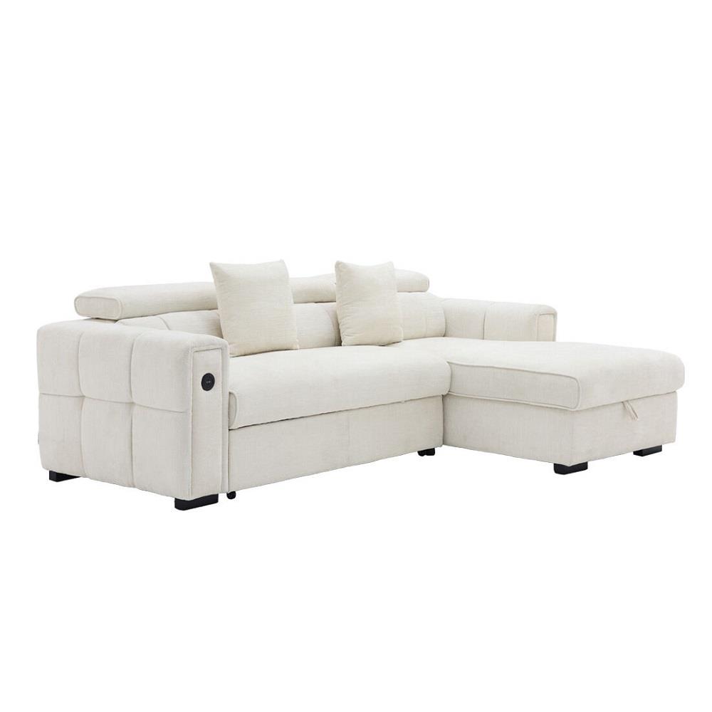 โซฟาเข้ามุมขวา SB FURNITURE CARNELL 19243066 สีขาว