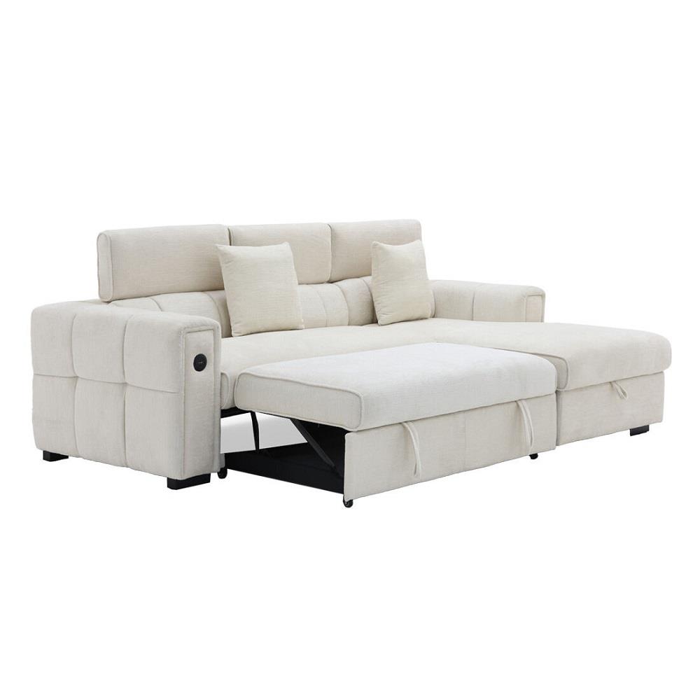 โซฟาเข้ามุมขวา SB FURNITURE CARNELL 19243066 สีขาว