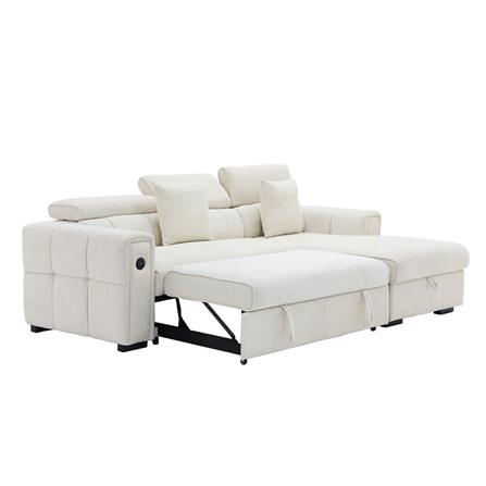 โซฟาเข้ามุมขวา SB FURNITURE CARNELL 19243066 สีขาว_3