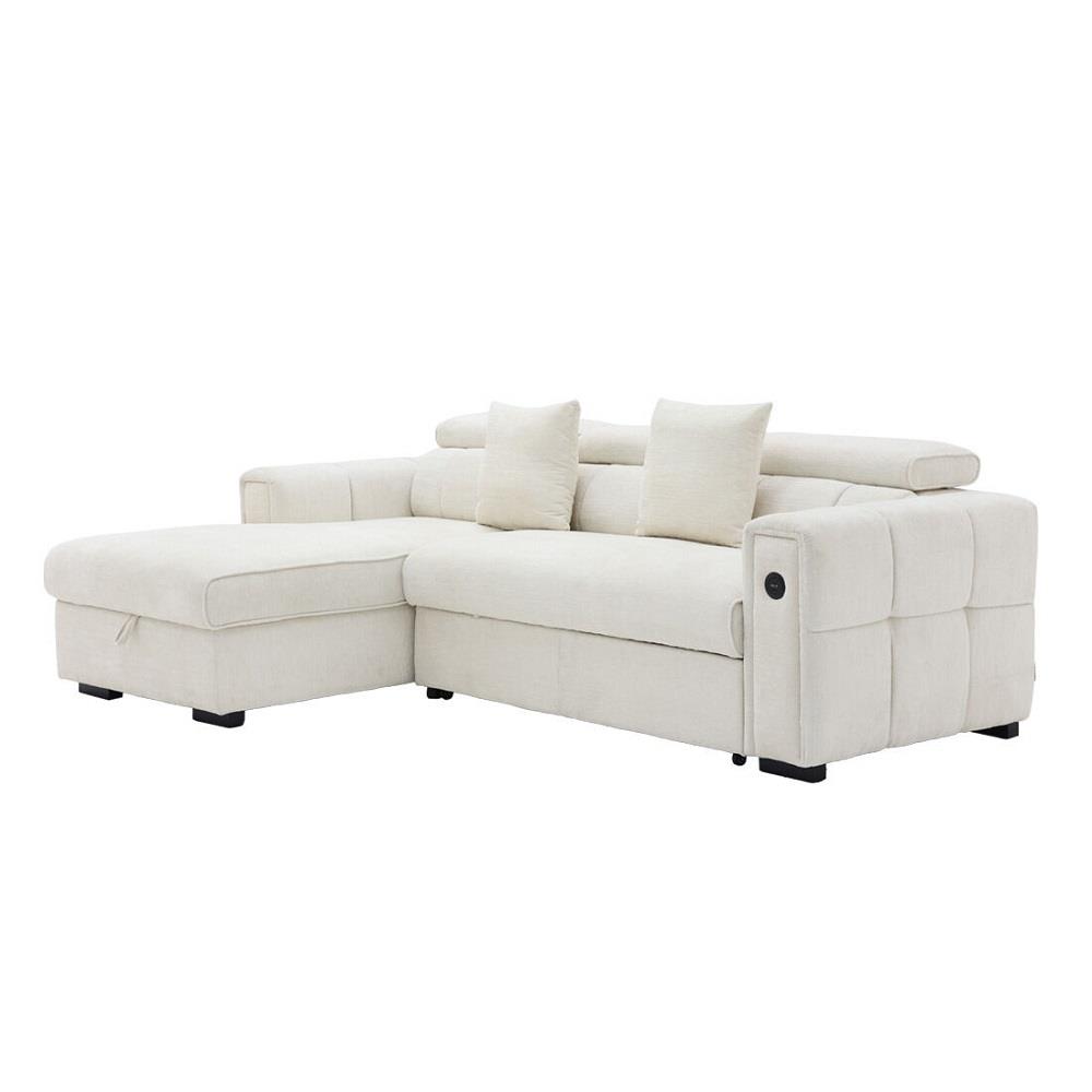 โซฟาเข้ามุมซ้าย SB FURNITURE CARNELL 19243065 สีขาว