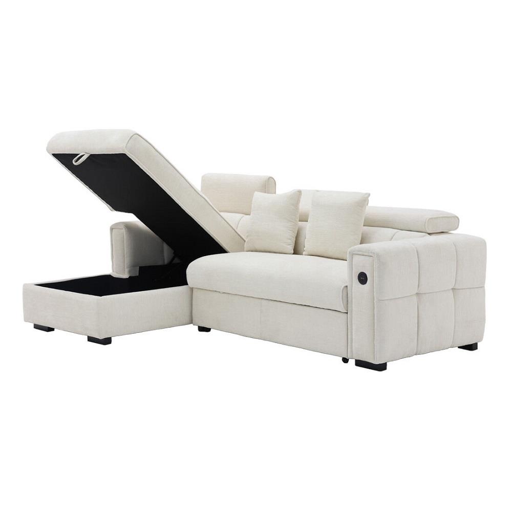 โซฟาเข้ามุมซ้าย SB FURNITURE CARNELL 19243065 สีขาว