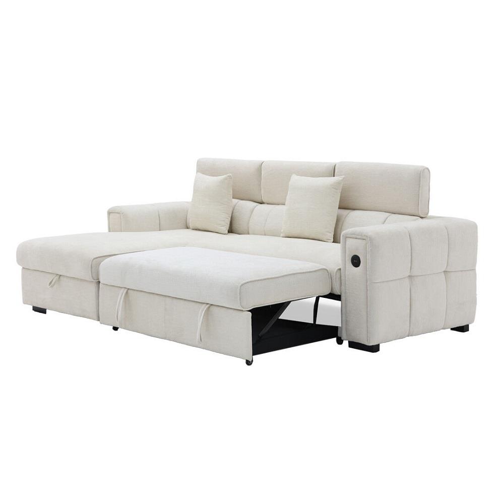 โซฟาเข้ามุมซ้าย SB FURNITURE CARNELL 19243065 สีขาว