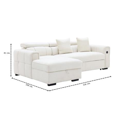 โซฟาเข้ามุมซ้าย SB FURNITURE CARNELL 19243065 สีขาว_7