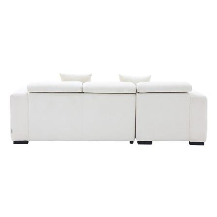 โซฟาเข้ามุมซ้าย SB FURNITURE CARNELL 19243065 สีขาว_6