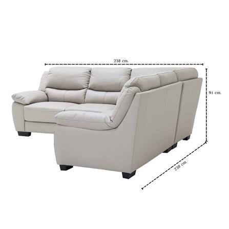 โซฟาเข้ามุม SB FURNITURE GAMUEL 19243228 สีเทาอ่อน_4