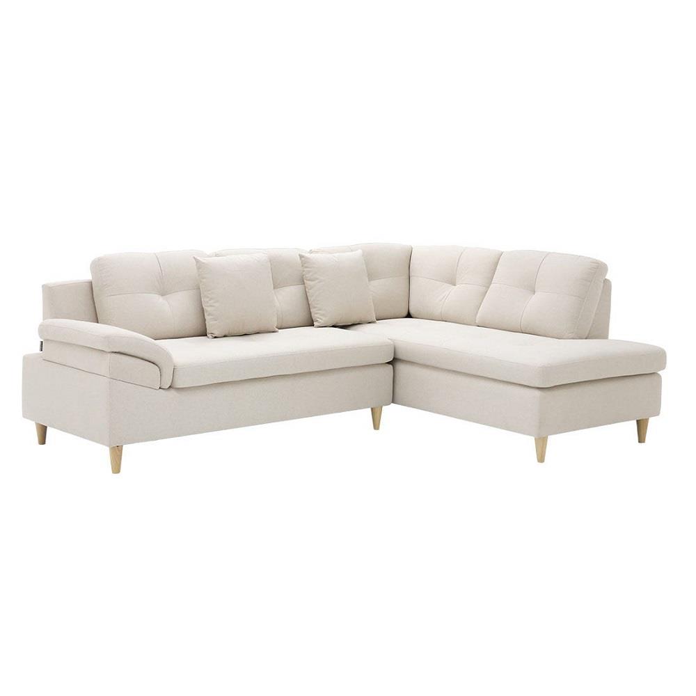 โซฟาเข้ามุมขวา KONCEPT TULIO PLUS 19226581 สีครีม