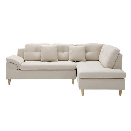 โซฟาเข้ามุมขวา KONCEPT TULIO PLUS 19226581 สีครีม_0