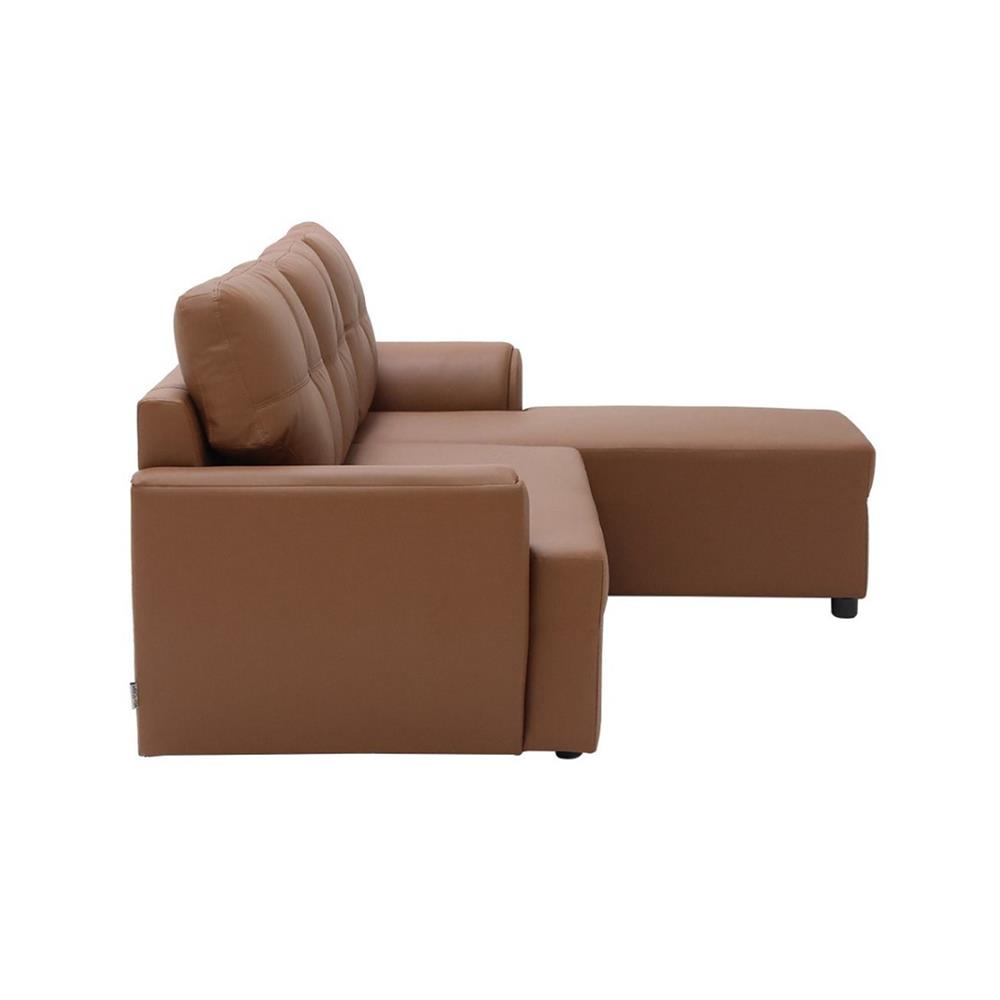 โซฟาเข้ามุมขวา KONCEPT RIOWA 19229207 สีน้ำตาลอ่อน